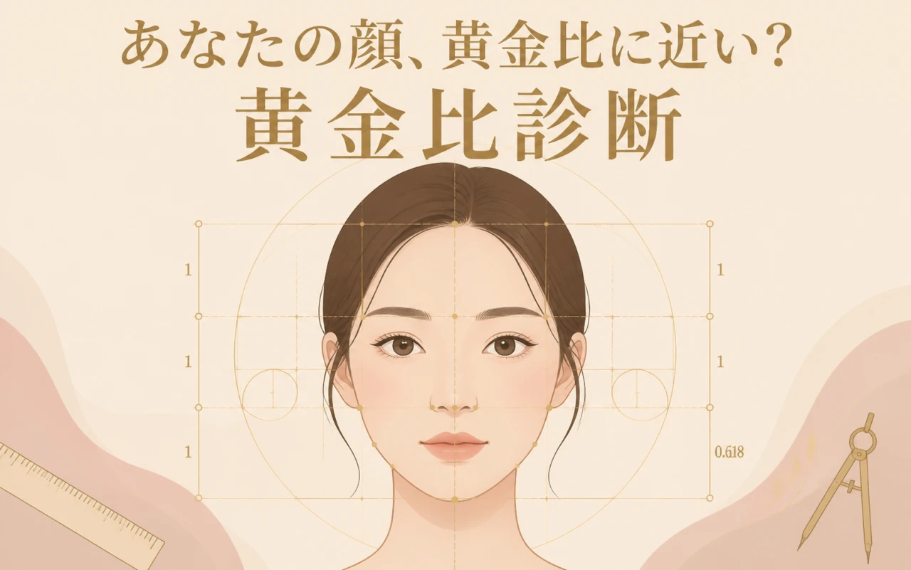 あなたの顔、黄金比に近い?黄金比診断のサムネイル