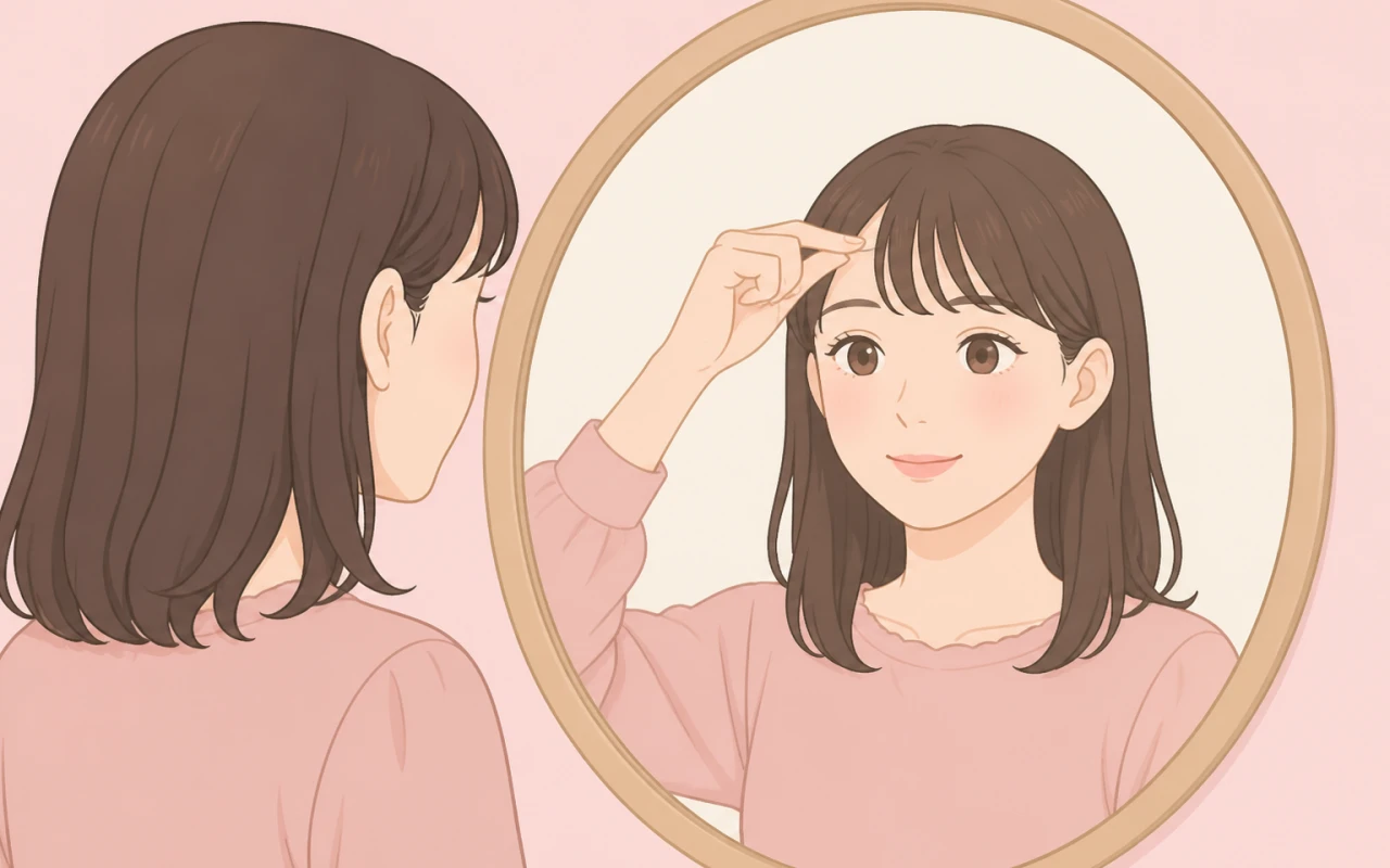 前髪で印象激変?似合う前髪診断の質問イメージ