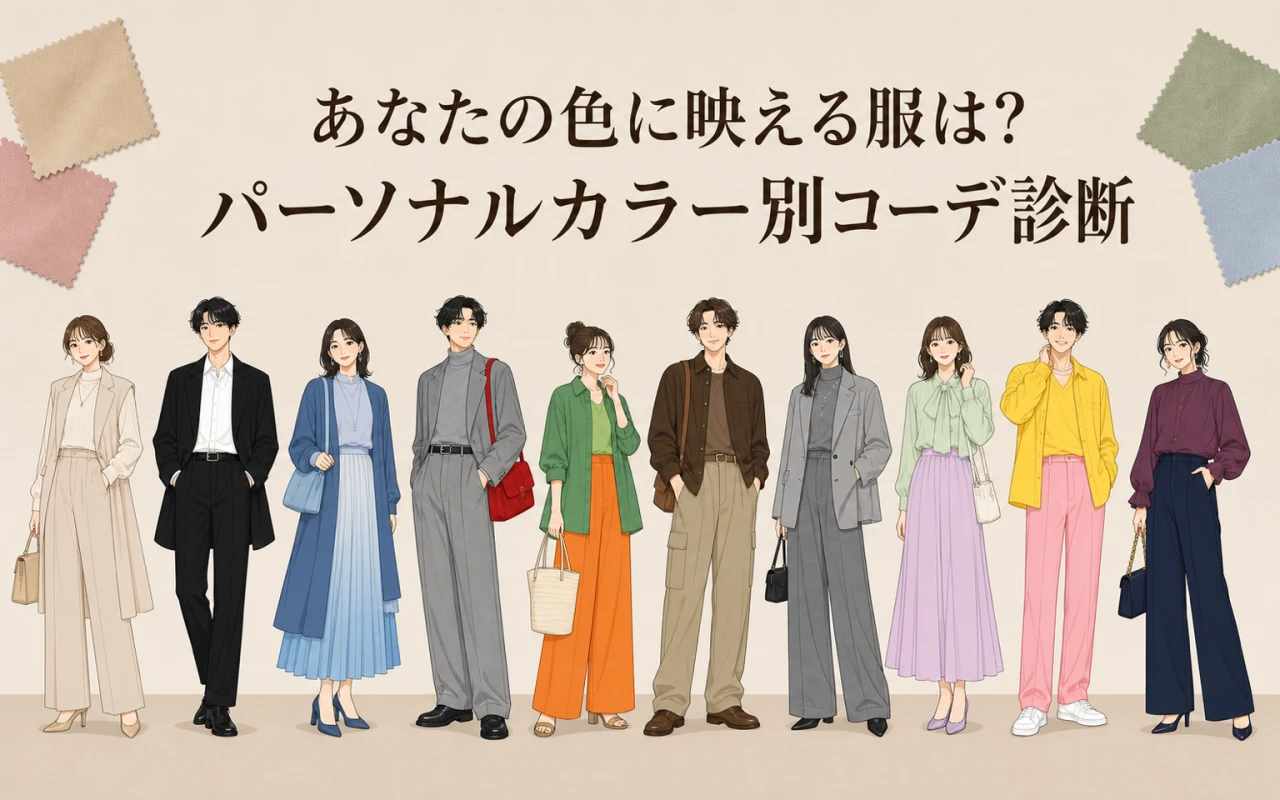あなたの色に映える服は?パーソナルカラー別コーデ診断のサムネイル