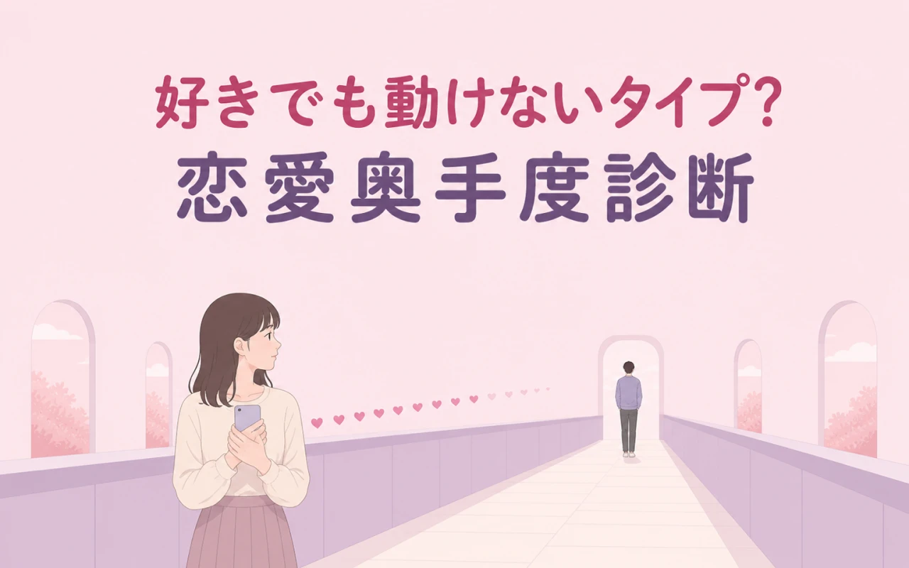 好きでも動けないタイプ?恋愛奥手度診断のサムネイル