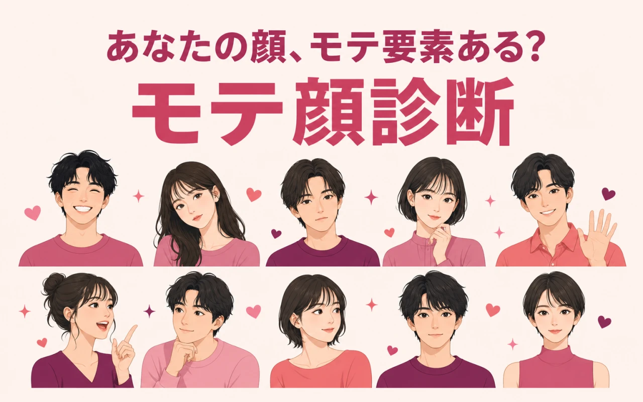 あなたの顔、モテ要素ある?モテ顔診断のサムネイル