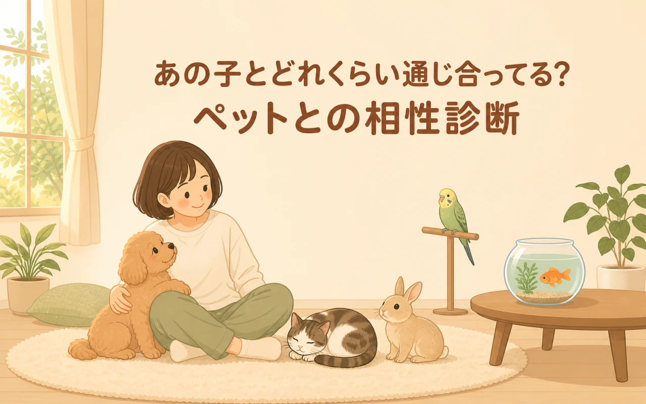 あの子とどれくらい通じ合ってる?ペットとの相性診断のサムネイル