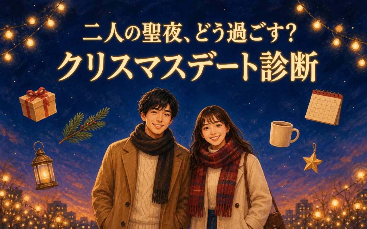 二人の聖夜、どう過ごす?クリスマスデート診断のサムネイル