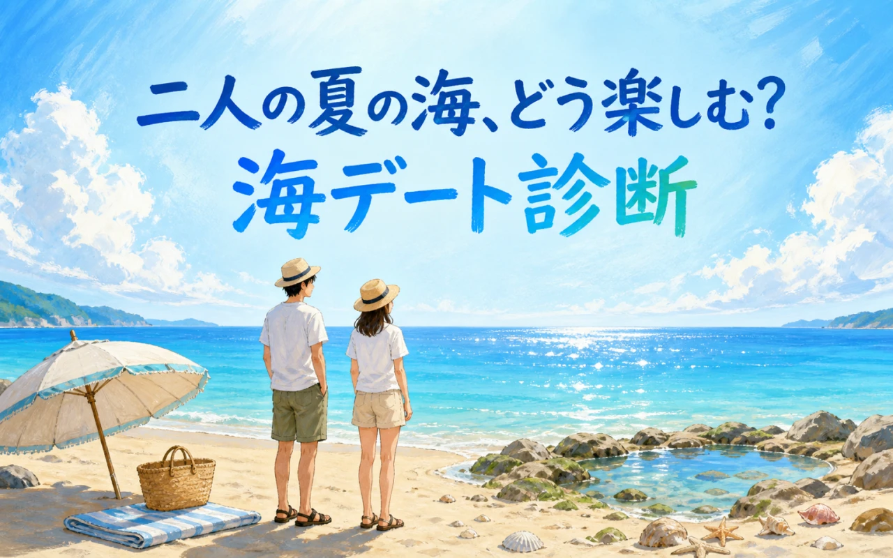 二人の夏の海、どう楽しむ?海デート診断のサムネイル