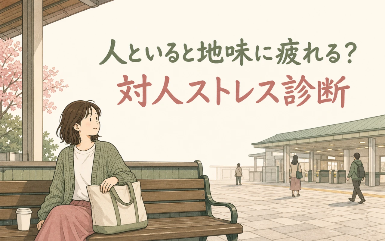 人といると地味に疲れる?対人ストレス診断のサムネイル