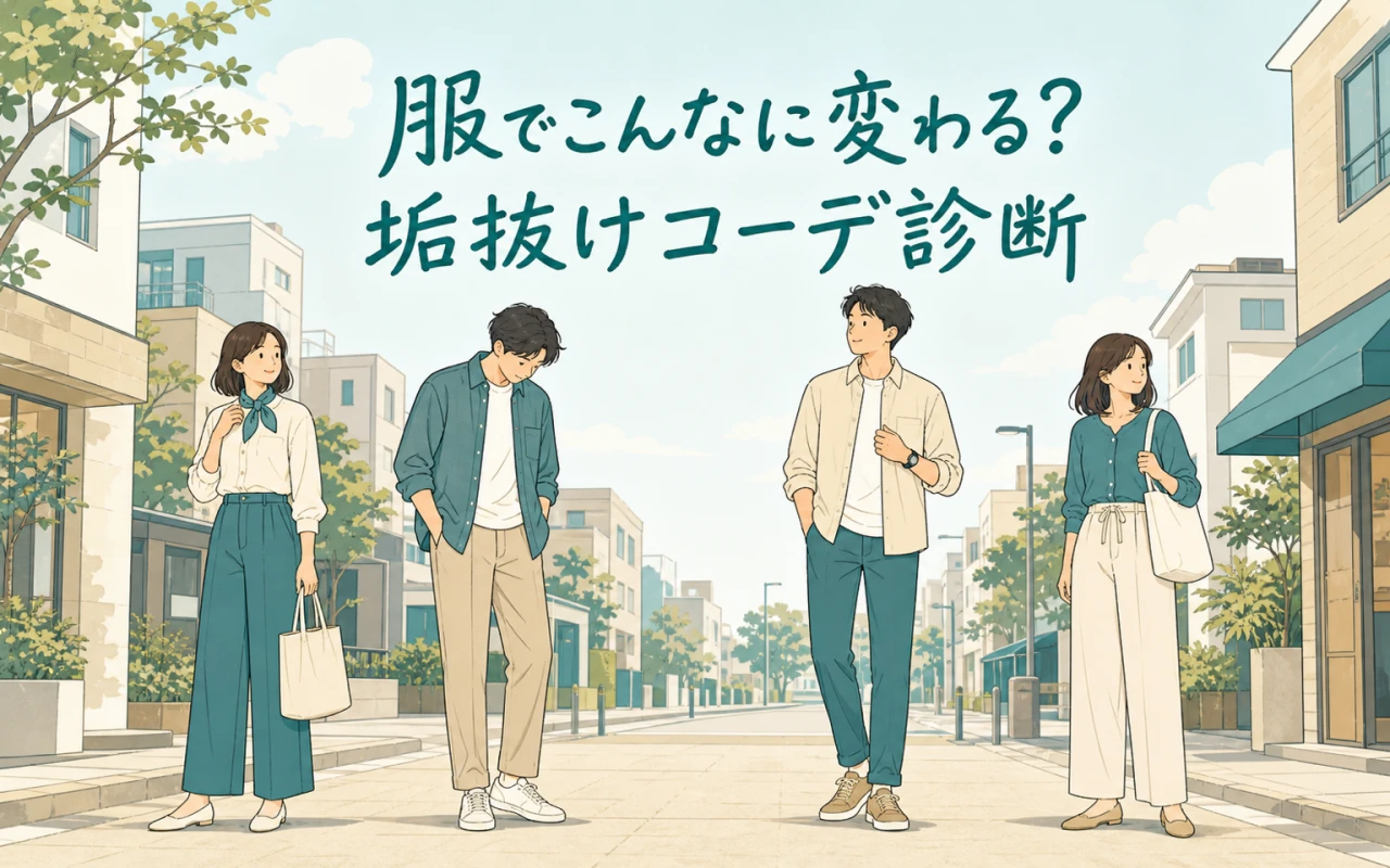 服でこんなに変わる?垢抜けコーデ診断のサムネイル