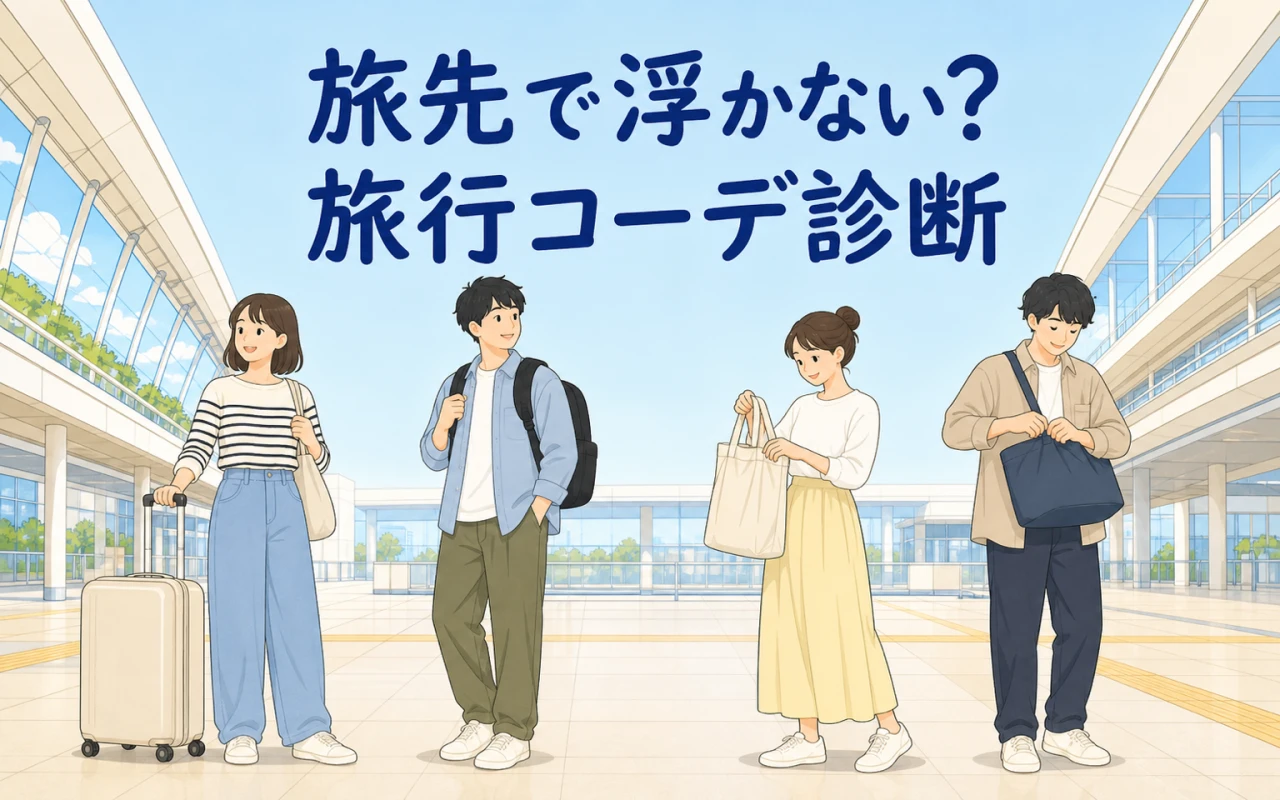 旅先で浮かない?旅行コーデ診断のサムネイル