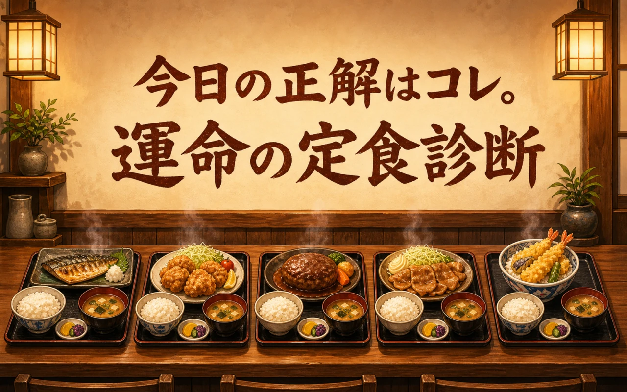 今日の正解はコレ。運命の定食診断のメイン画像