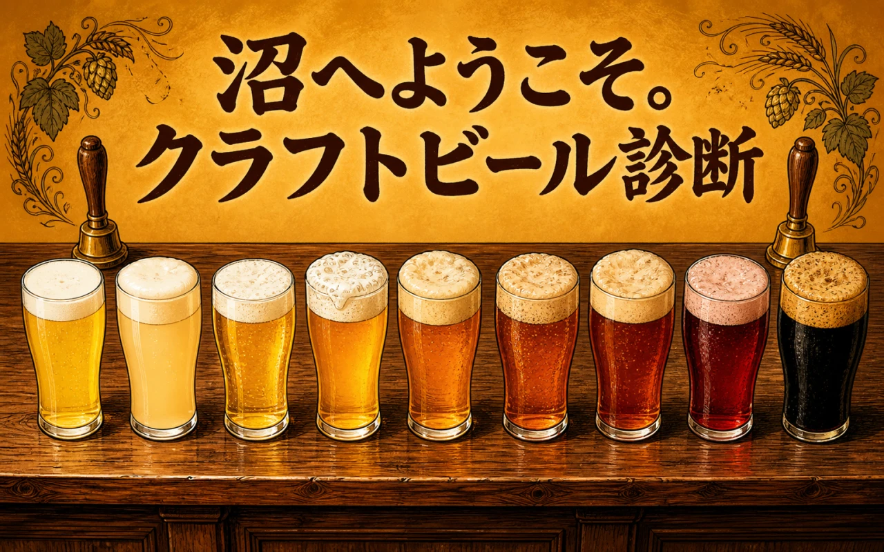 沼へようこそ。クラフトビール診断のメイン画像