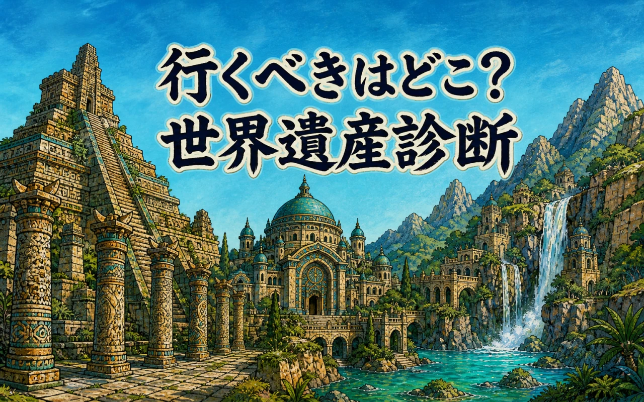 行くべきはどこ?世界遺産診断のサムネイル