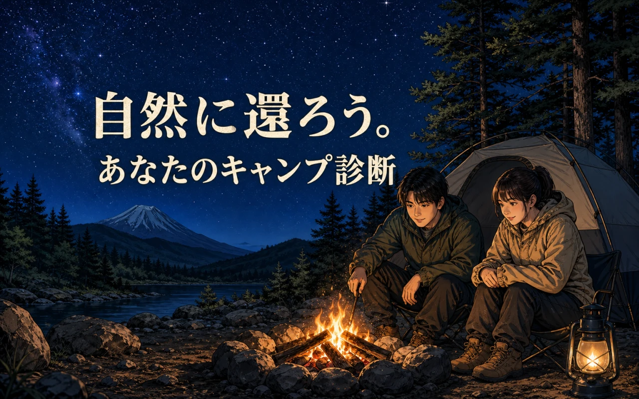 自然に還ろう。あなたのキャンプ診断のメイン画像