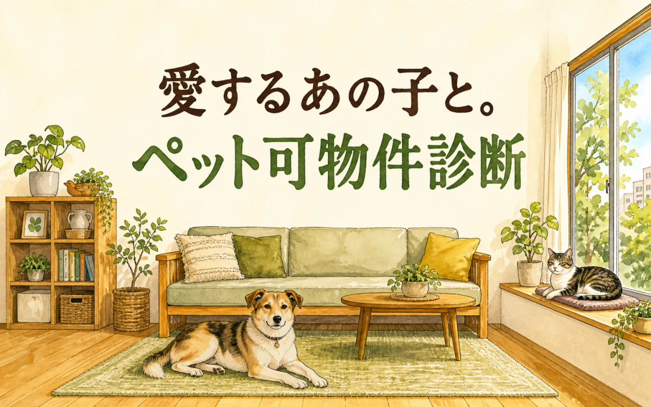 愛するあの子と。ペット可物件診断のサムネイル