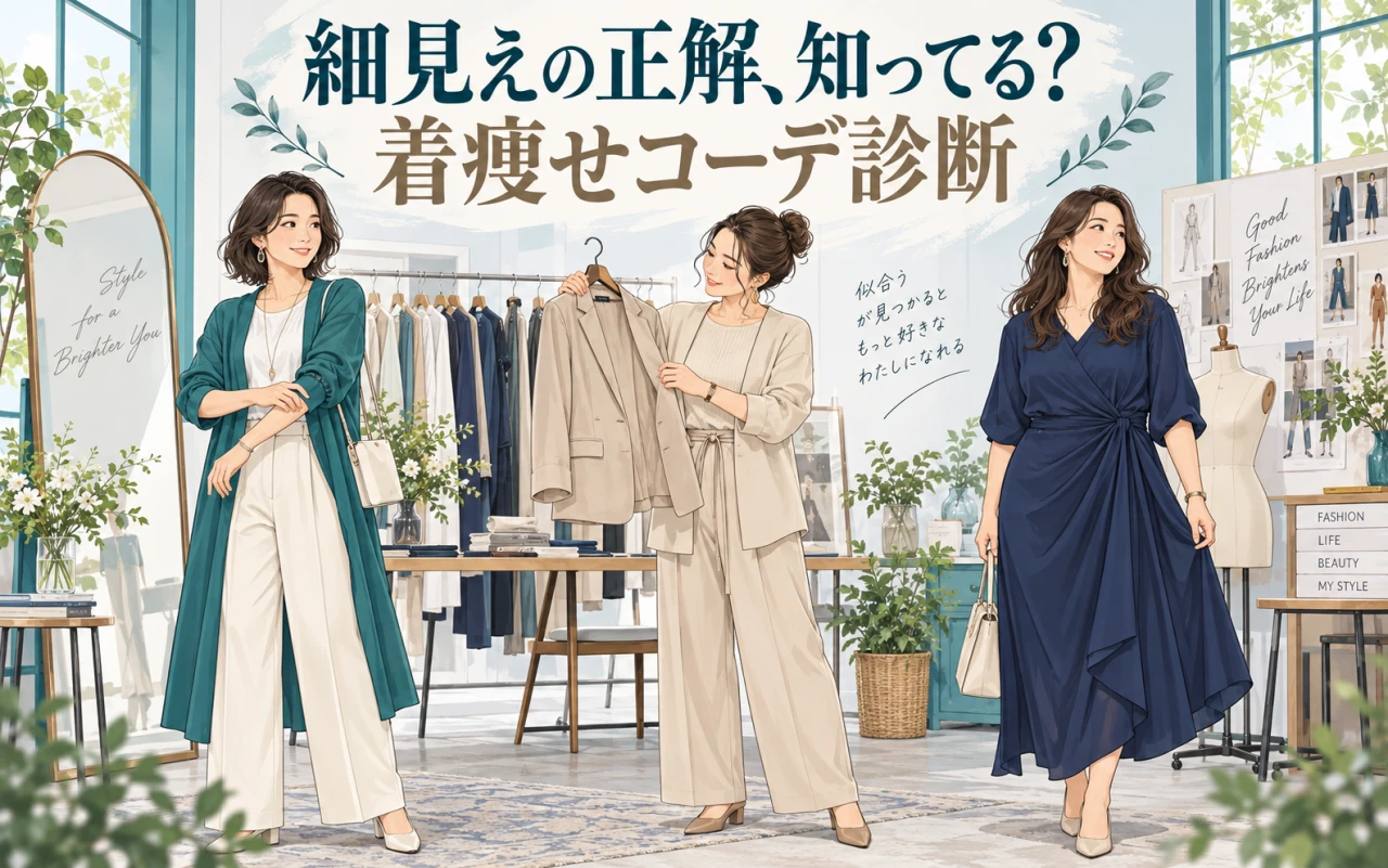 細見えの正解、知ってる?着痩せコーデ診断のメイン画像