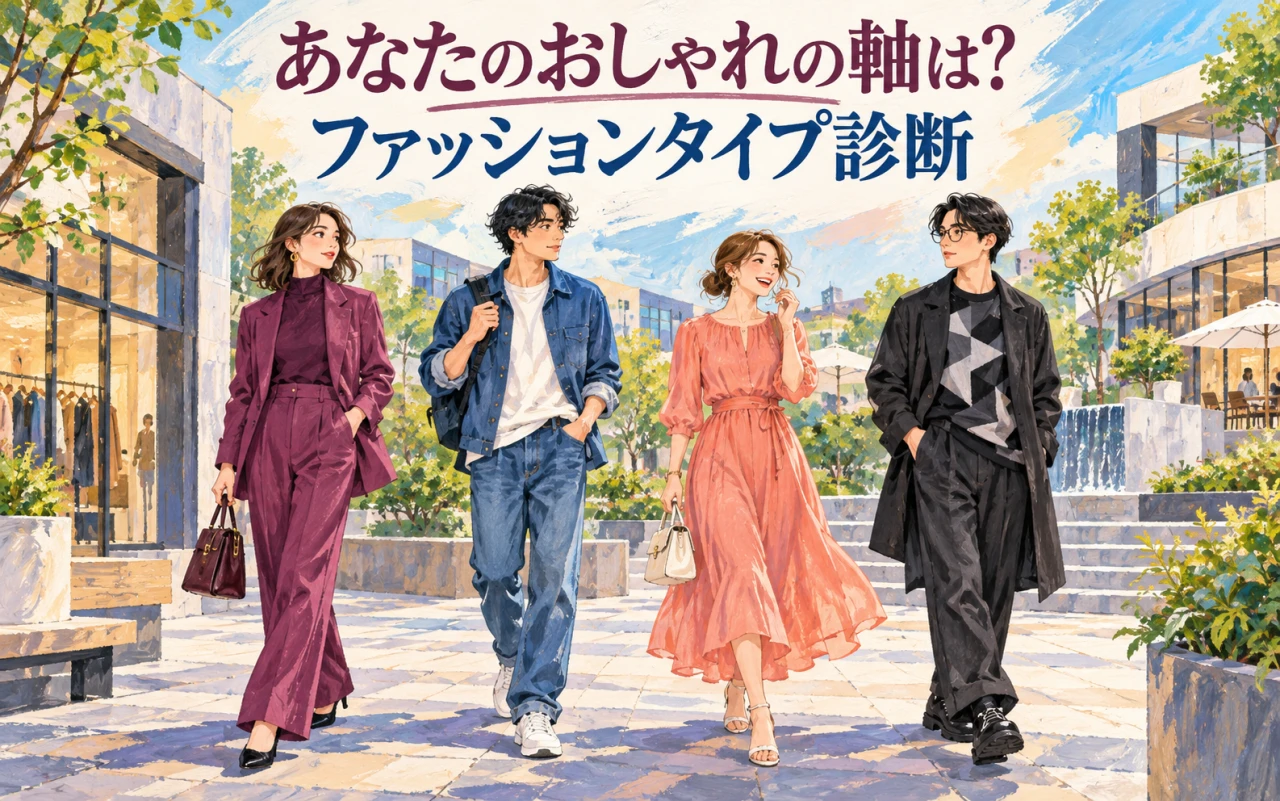 あなたのおしゃれの軸は?ファッションタイプ診断のサムネイル
