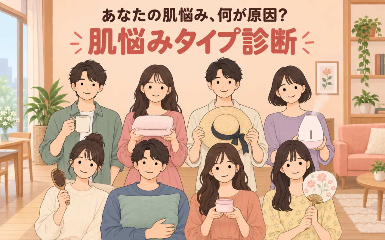 あなたの肌悩み、何が原因?肌悩みタイプ診断のサムネイル