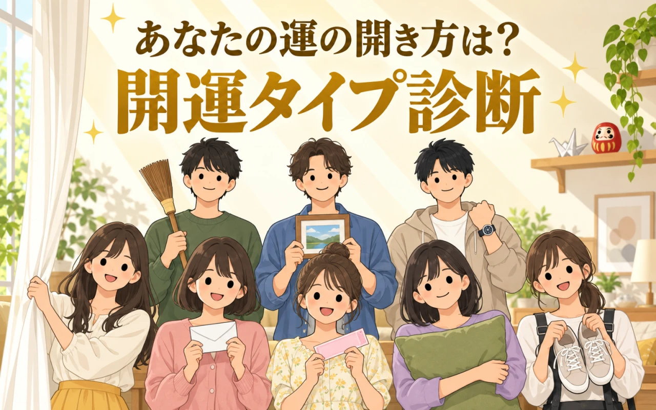 あなたの運の開き方は?開運タイプ診断のサムネイル