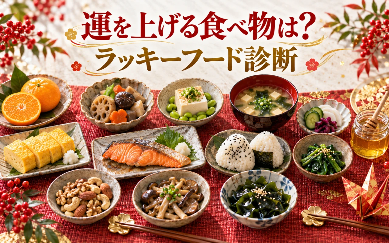 運を上げる食べ物は?ラッキーフード診断のサムネイル