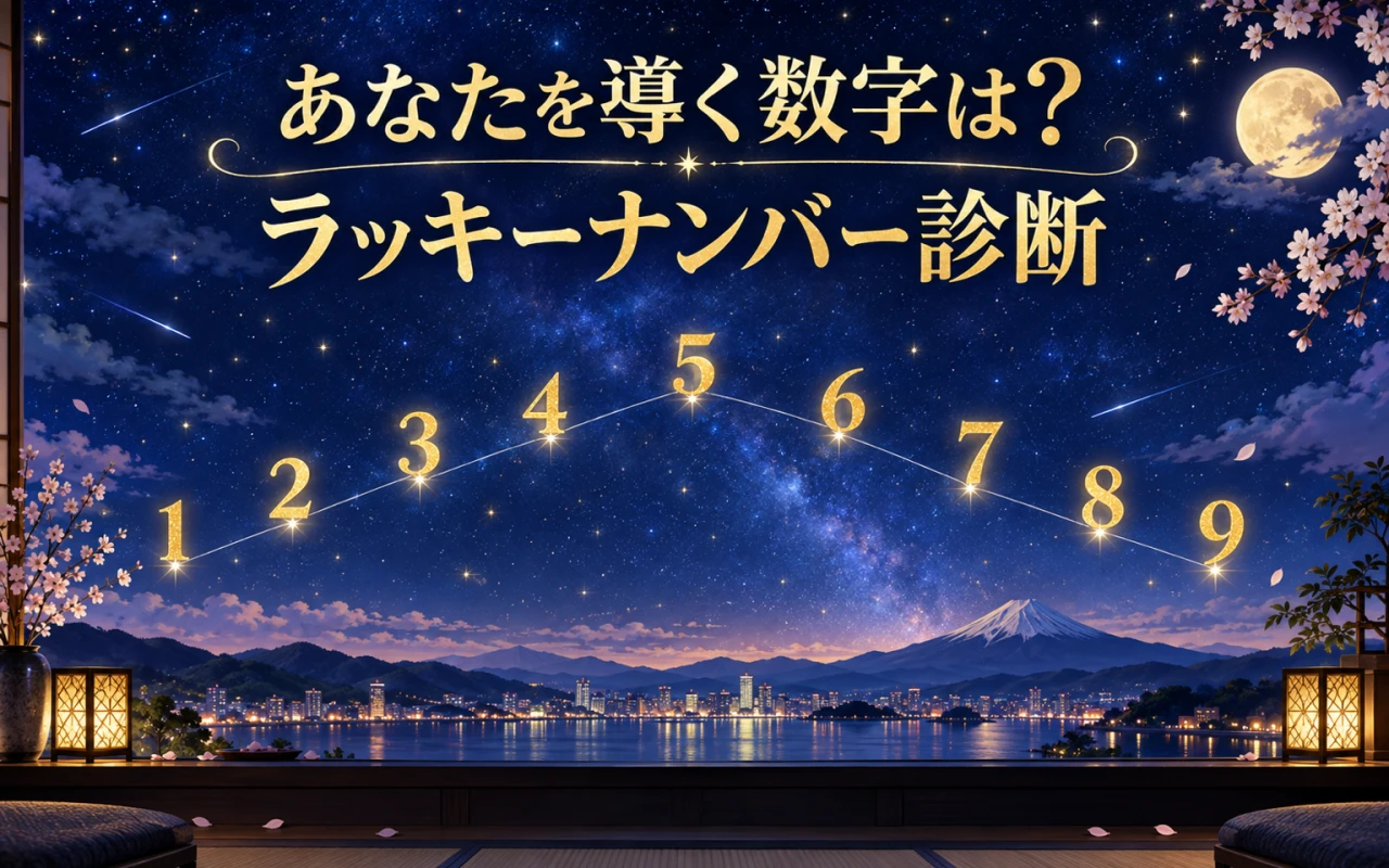 あなたを導く数字は?ラッキーナンバー診断のサムネイル
