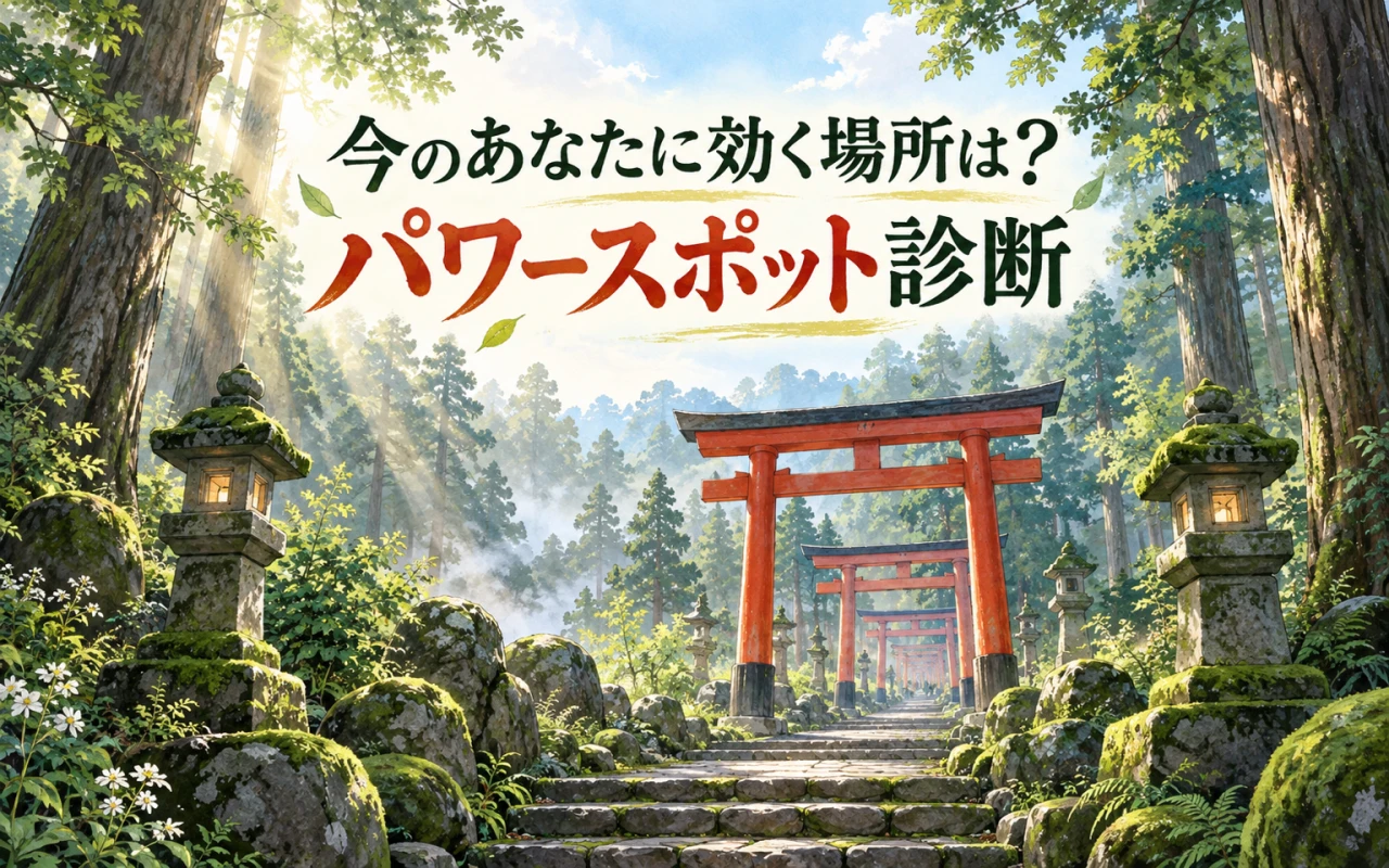今のあなたに効く場所は?パワースポット診断のサムネイル