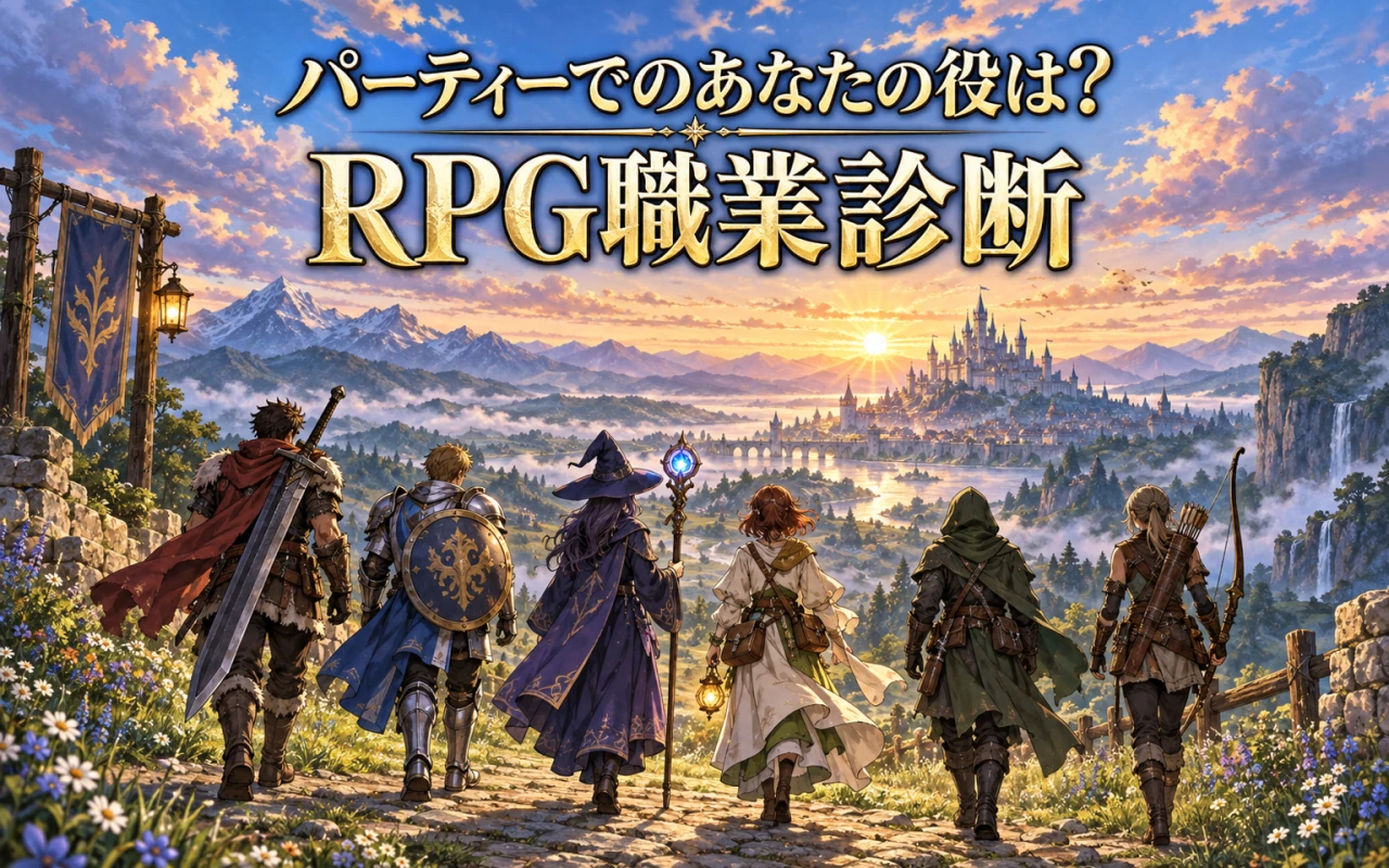 パーティーでのあなたの役は?RPG職業診断のメイン画像