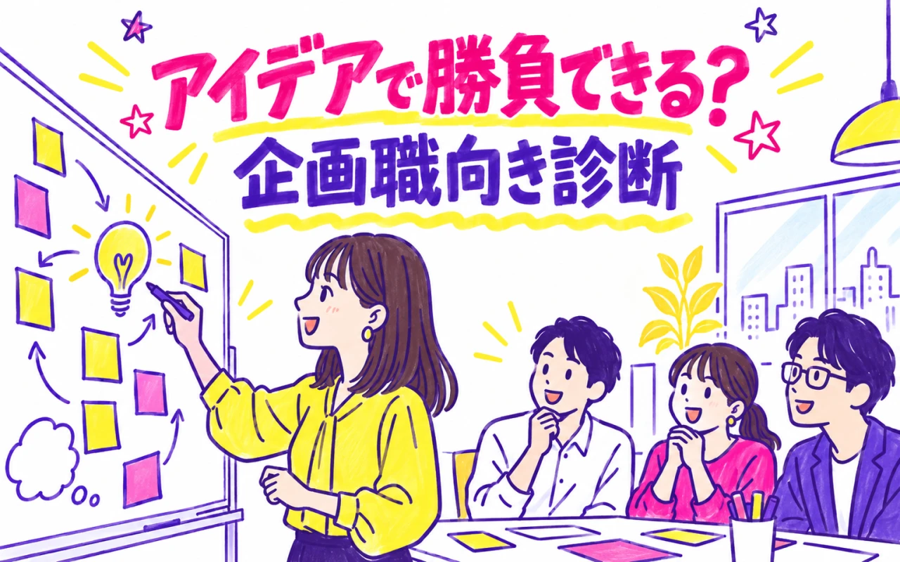 アイデアで勝負できる?企画職向き診断のメイン画像