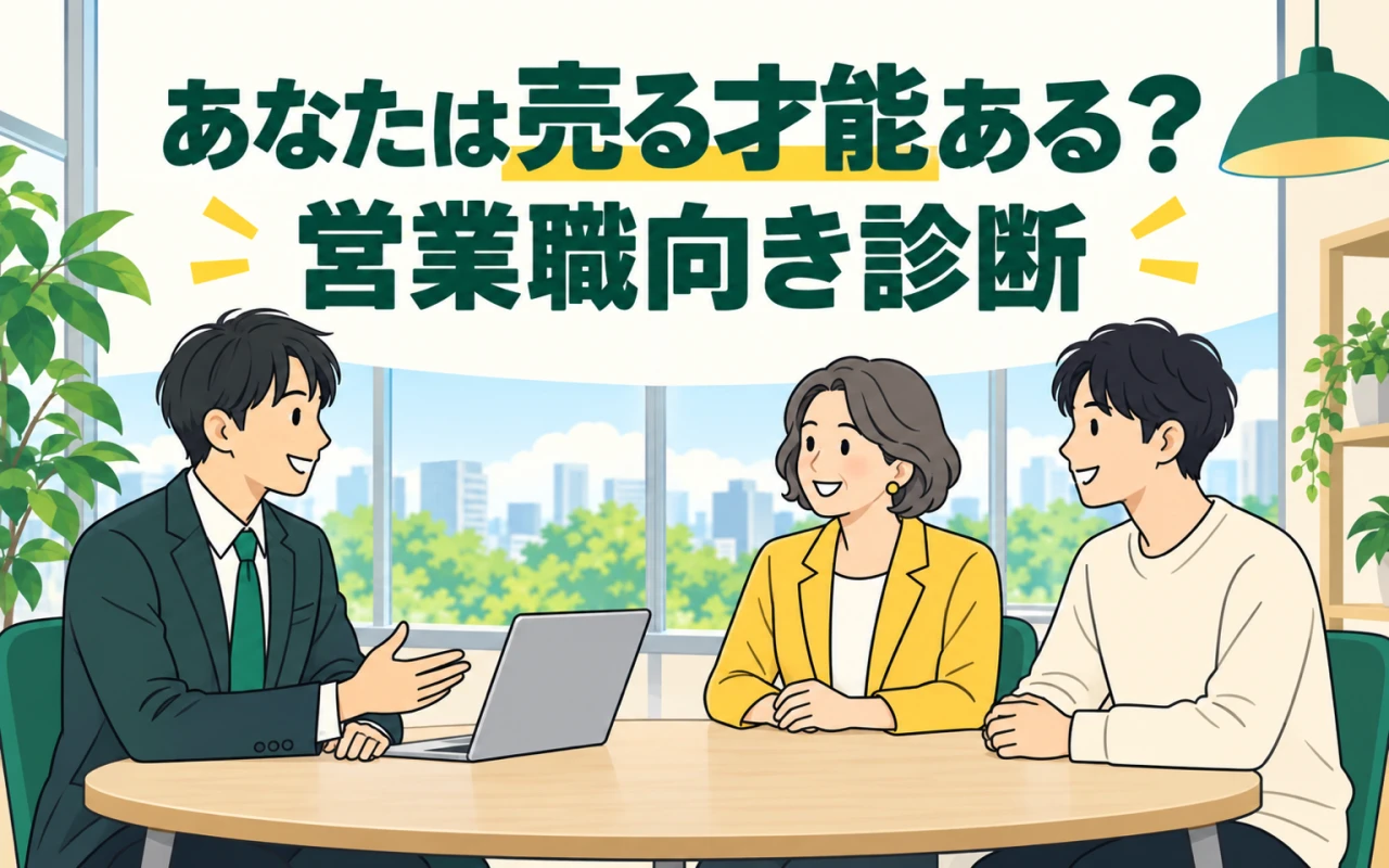 あなたは売る才能ある?営業職向き診断のメイン画像