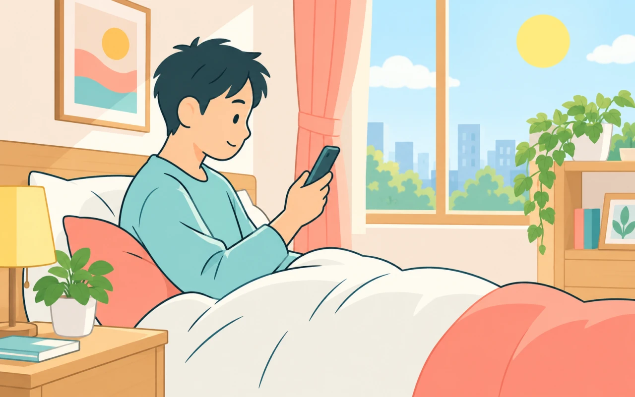 気づけばスマホ握ってない?SNS依存度診断の質問イメージ