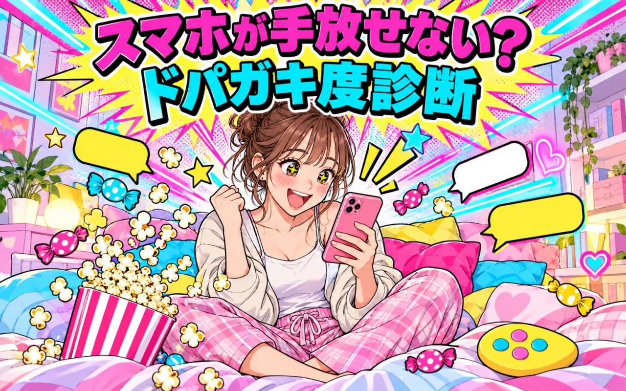 スマホが手放せない?ドパガキ度診断のサムネイル