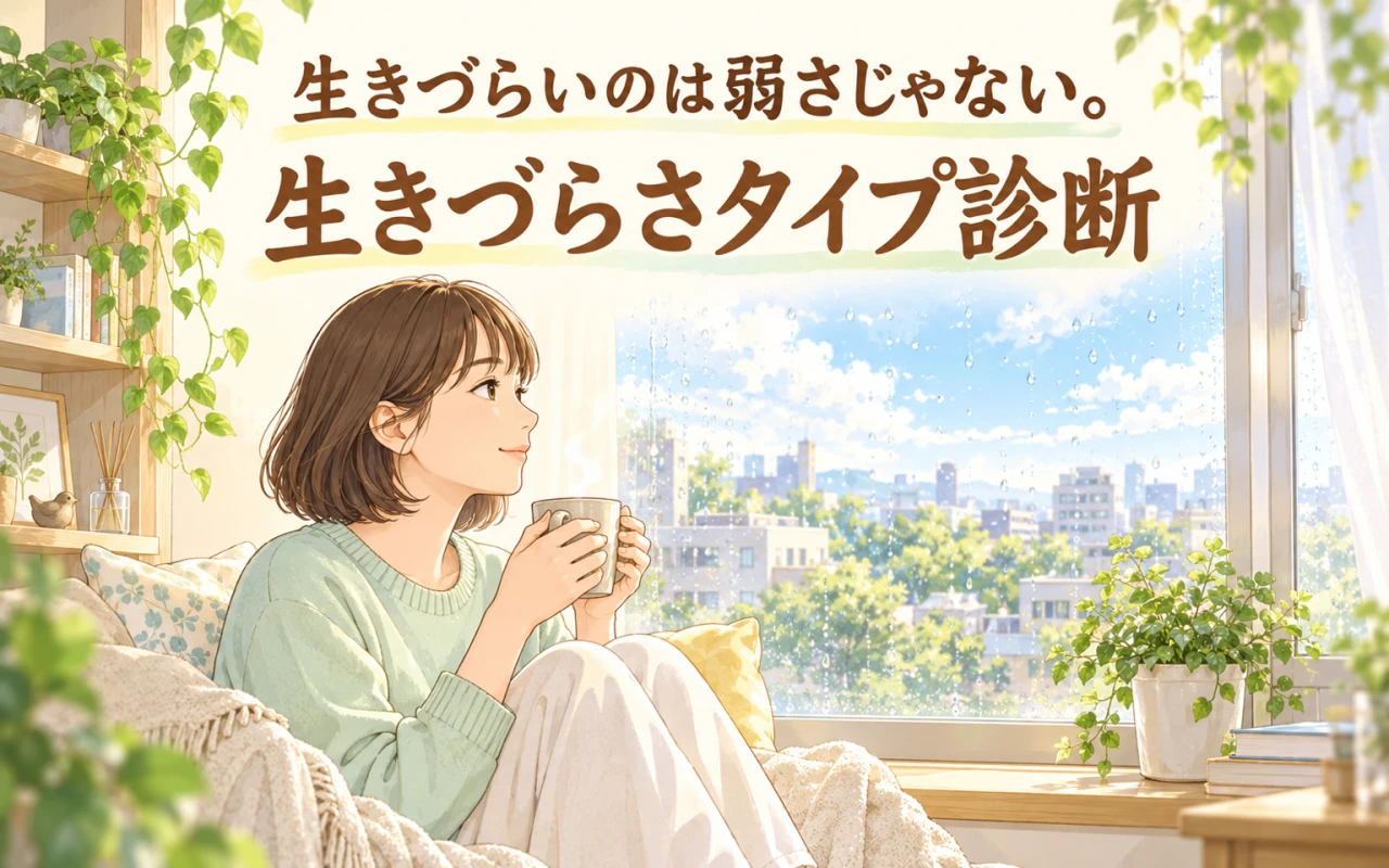 生きづらいのは弱さじゃない。生きづらさタイプ診断のサムネイル