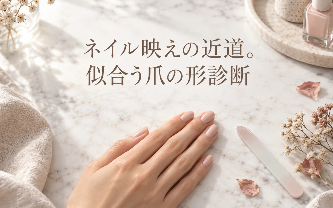 ネイル映えの近道。似合う爪の形診断のサムネイル