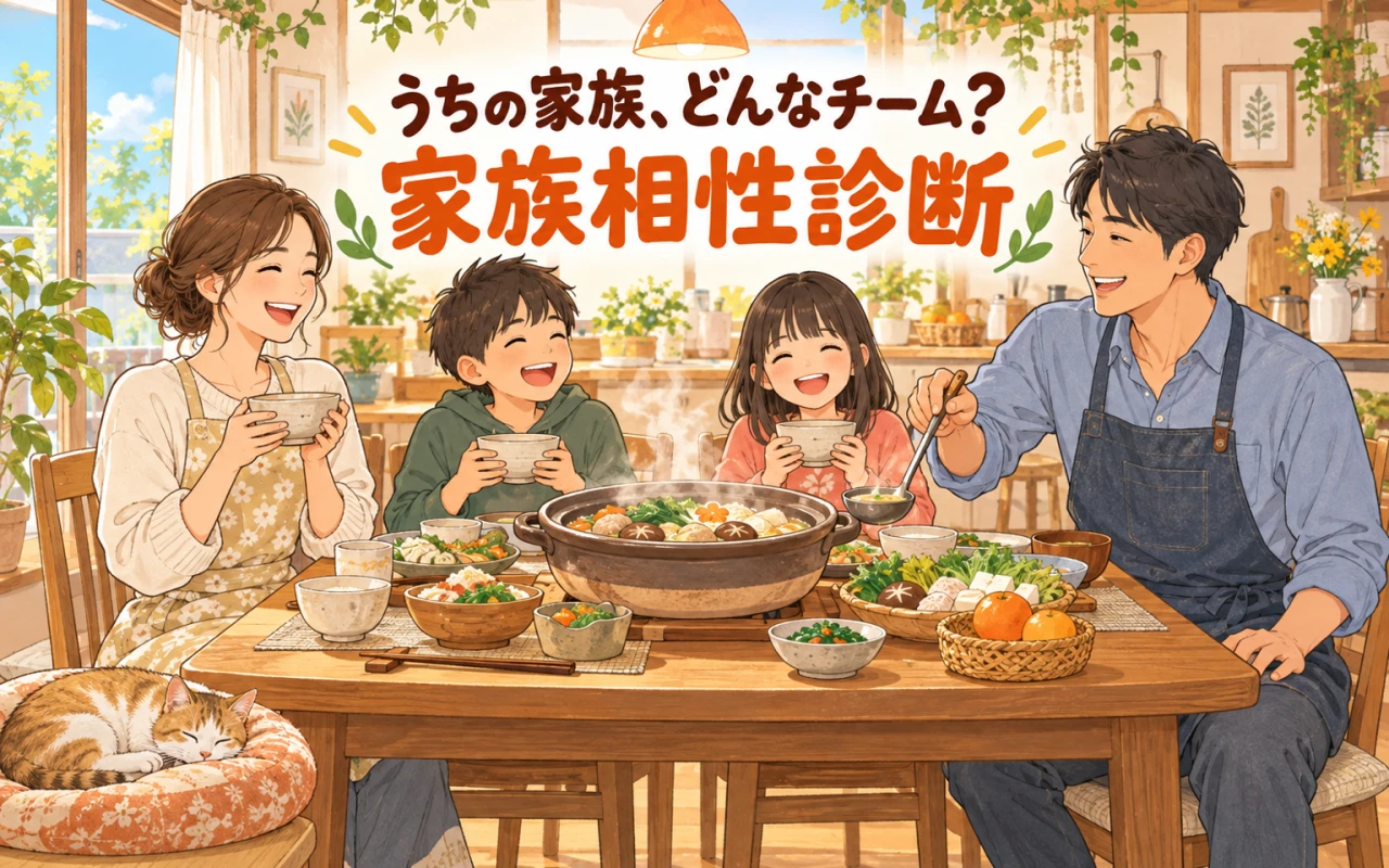 うちの家族、どんなチーム?家族相性診断のサムネイル