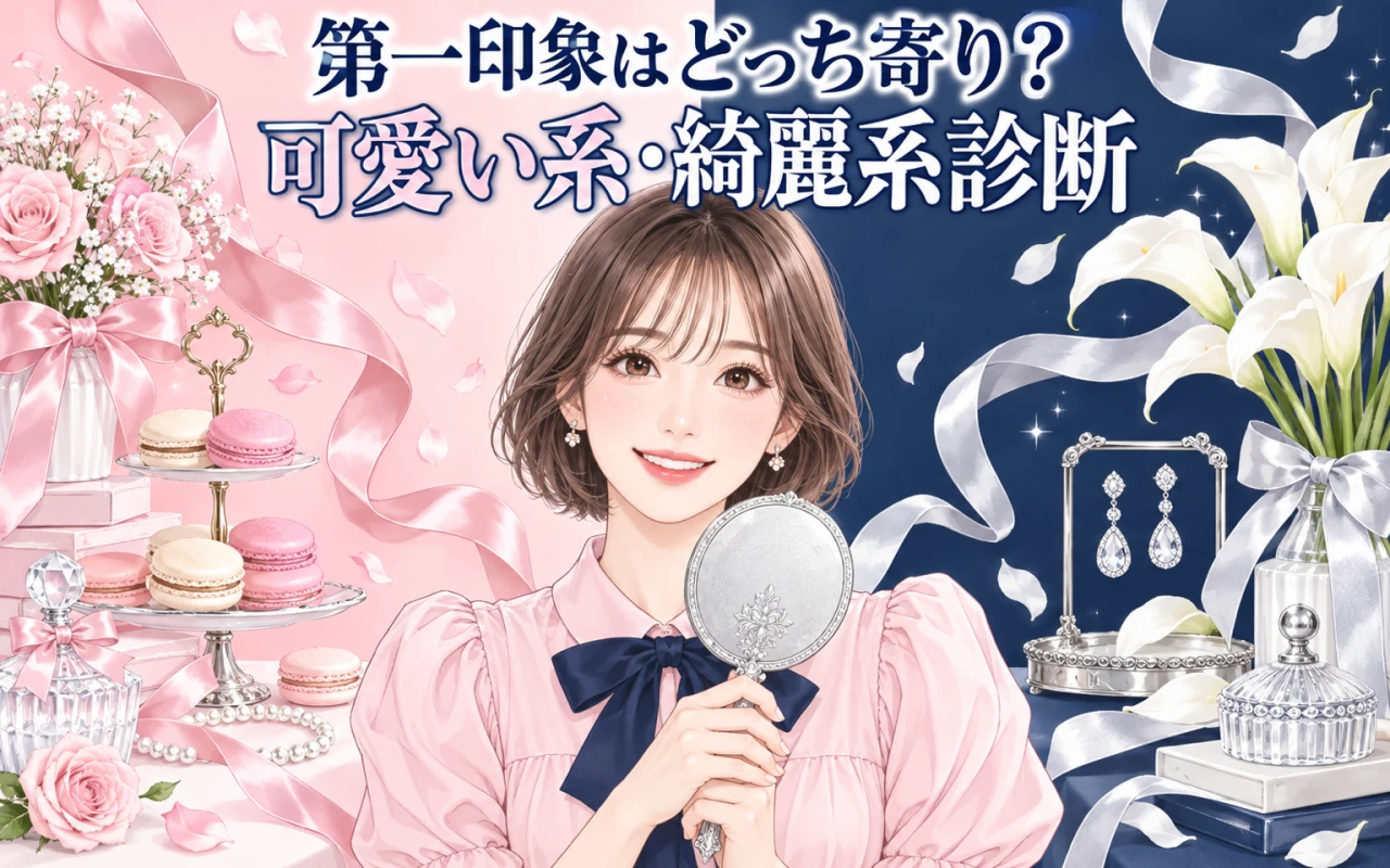 第一印象はどっち寄り?可愛い系・綺麗系診断のサムネイル