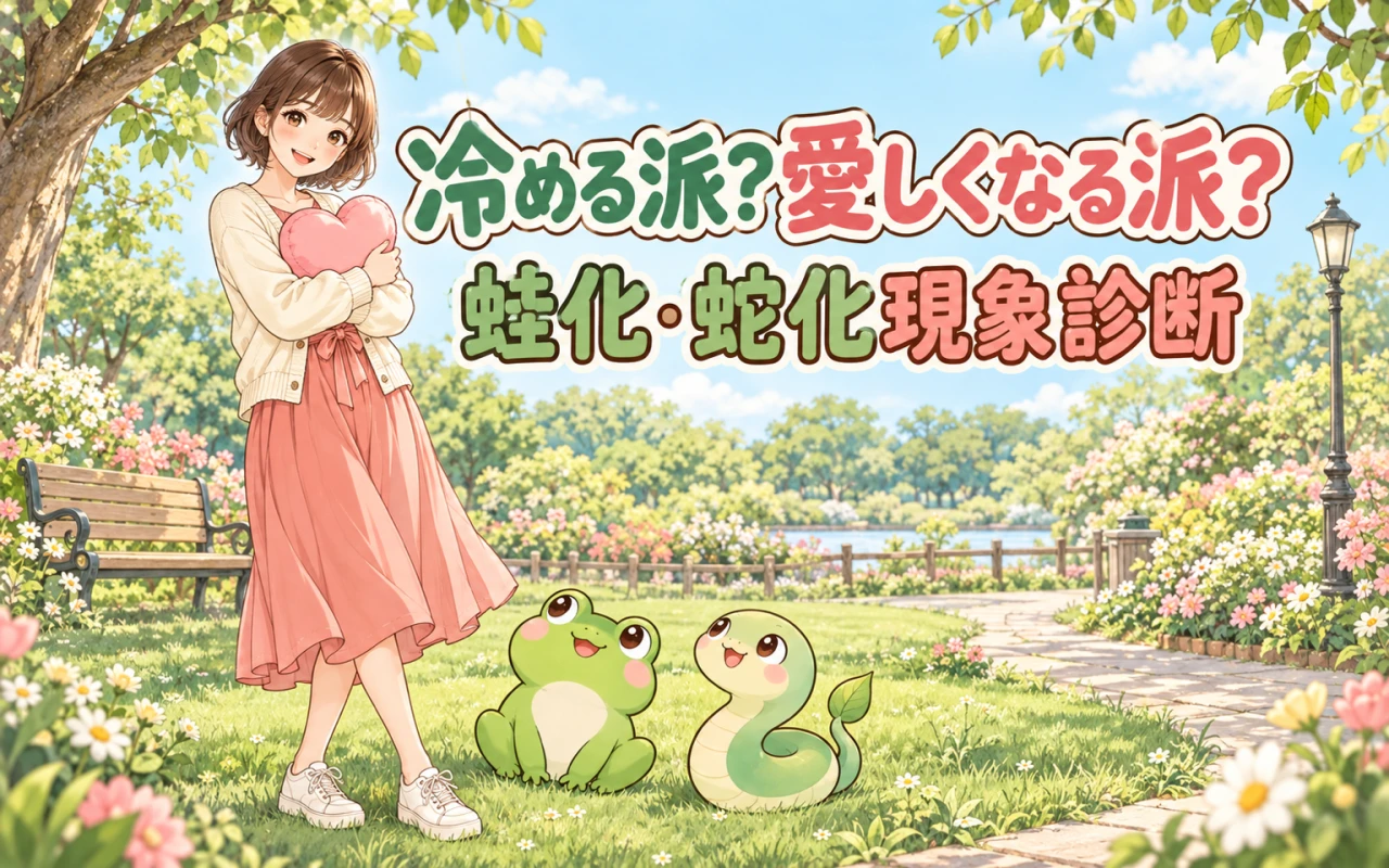 冷める派?愛しくなる派?蛙化・蛇化現象診断のメイン画像