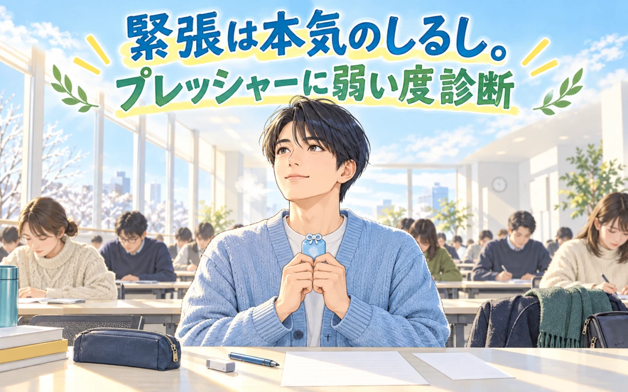 緊張は本気のしるし。プレッシャーに弱い度診断のサムネイル