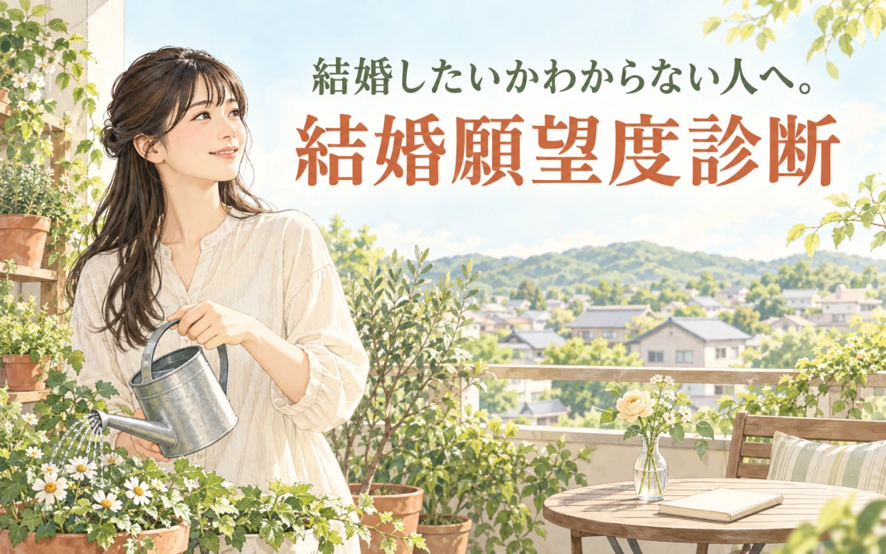 結婚したいかわからない人へ。結婚願望度診断のメイン画像