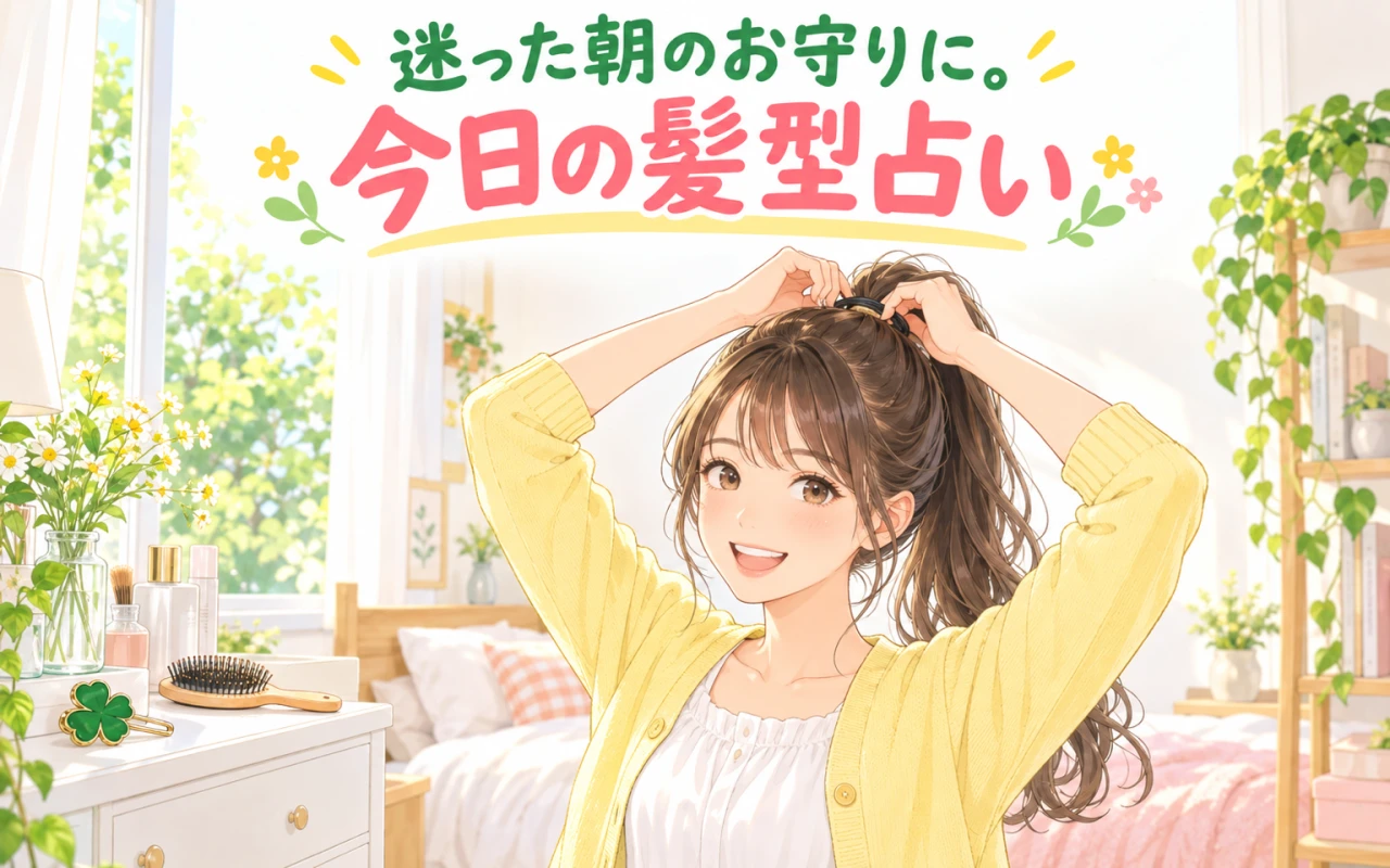 迷った朝のお守りに。今日の髪型占いのメイン画像