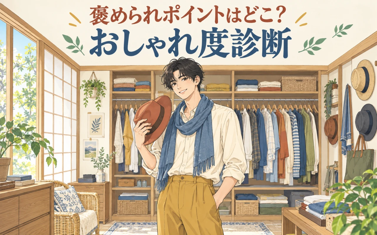 褒められポイントはどこ?おしゃれ度診断のメイン画像