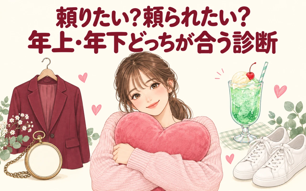 頼りたい?頼られたい?年上・年下どっちが合う診断のサムネイル