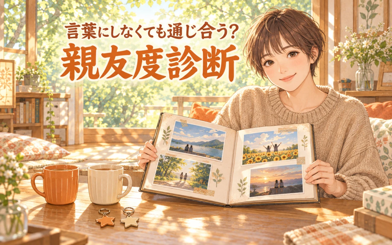 言葉にしなくても通じ合う?親友度診断のサムネイル