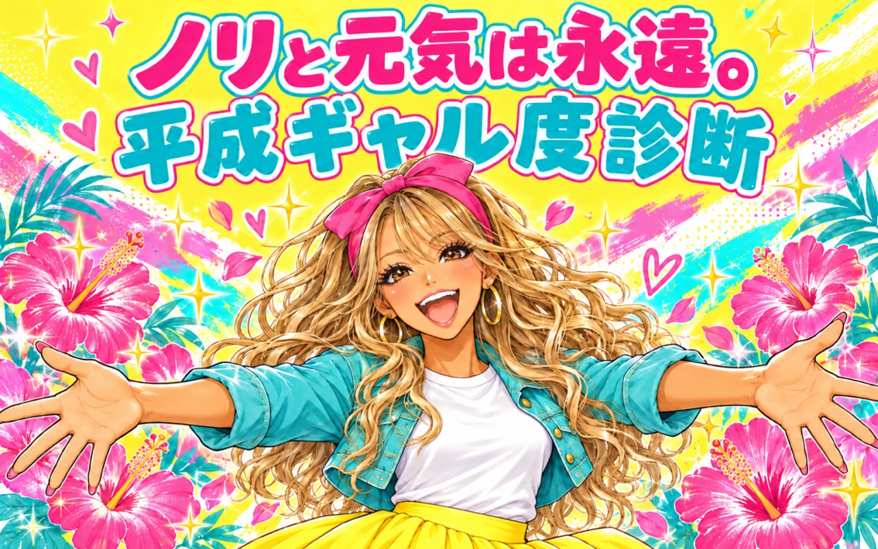 ノリと元気は永遠。平成ギャル度診断のメイン画像