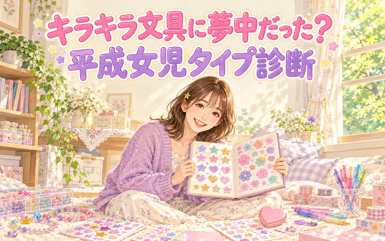 キラキラ文具に夢中だった?平成女児タイプ診断のメイン画像