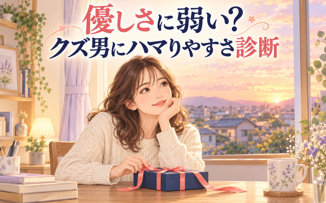 優しさに弱い?クズ男にハマりやすさ診断のメイン画像
