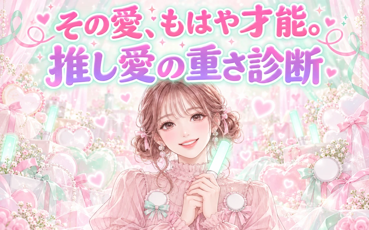 その愛、もはや才能。推し愛の重さ診断のサムネイル