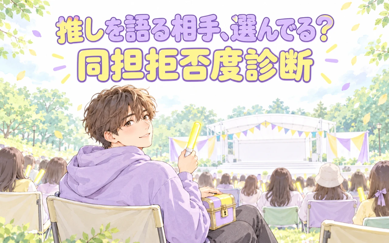 推しを語る相手、選んでる?同担拒否度診断のサムネイル