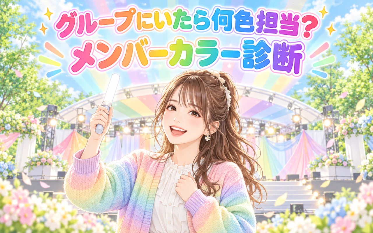 グループにいたら何色担当?メンバーカラー診断のサムネイル