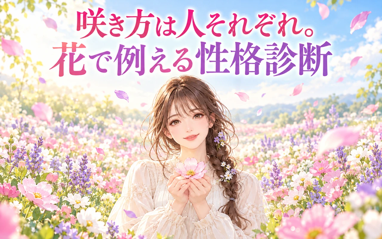 咲き方は人それぞれ。花で例える性格診断のサムネイル