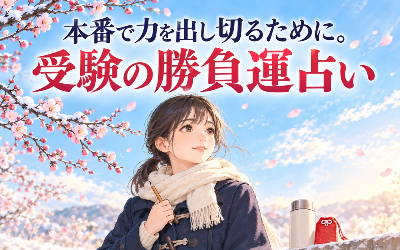 本番で力を出し切るために。受験の勝負運占いのサムネイル