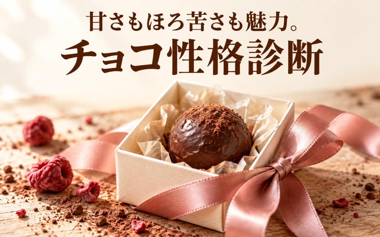 甘さもほろ苦さも魅力。チョコ性格診断のサムネイル