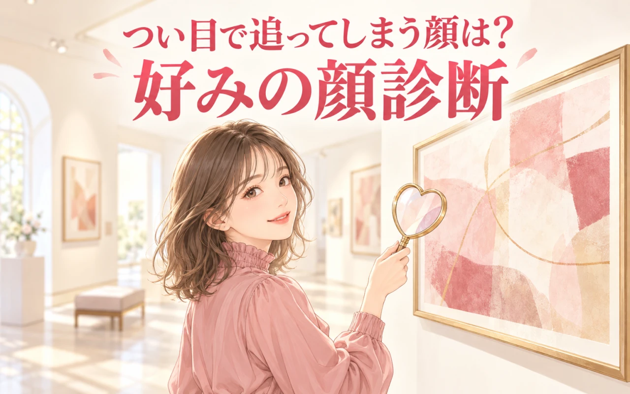 つい目で追ってしまう顔は?好みの顔診断のサムネイル