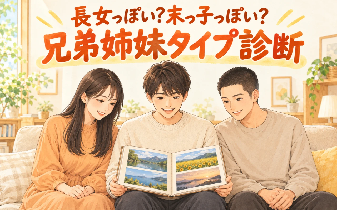 長女っぽい?末っ子っぽい?兄弟姉妹タイプ診断のメイン画像